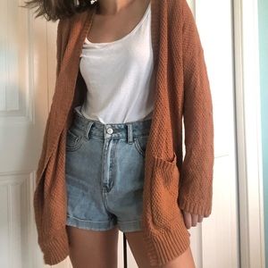 Yellow/brown BDG cardigan 🏵